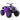 24V Kids Ride-On Electric ATV with Wireless Connection for Toddlers 3-8 Years Old-Purple