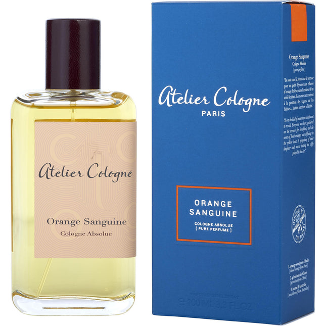 ATELIER COLOGNE ORANGE SANGUINE by Atelier Cologne - COLOGNE ABSOLUE PURE PERFUME 3.3 OZ WITH REMOVABLE SPRAY PUMP - Unisex