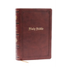 NKJV Bible: Personal Size Giant Print, Brown Leathersoft, Holy Bible, Red Letter, Comfort Print: New King James Version