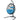 Hanging Cushioned Hammock Chair with Stand-Blue