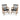 Set of 2 Patio Acacia Wood Dining Chairs with Armrests for Lawn Yard