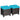 2 Pieces Patio Rattan Ottoman Set with Removable Cushions-Turquoise