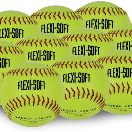 PowerNet Flexi Soft 11" Softball 12-Pack Great for Training (TBALL) (1141-1) by Jupiter Gear