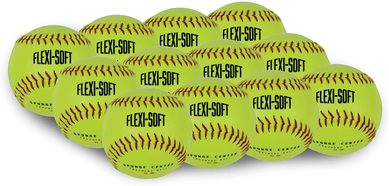 PowerNet Flexi Soft 11" Softball 12-Pack Great for Training (TBALL) (1141-1) by Jupiter Gear