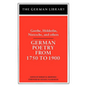 German Poetry from 1750 to 1900