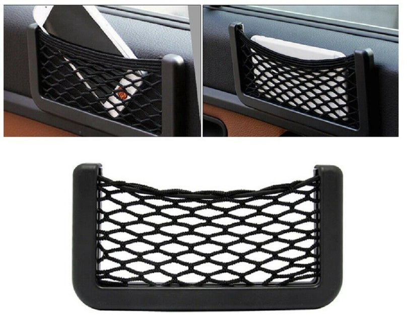 2Ps Universal Car Storage Net String Pouch Bag GPS Phone Holder Pocket Organizer by Plugsus Home Furniture