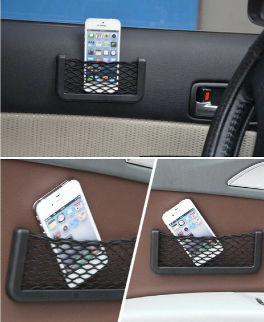 2Ps Universal Car Storage Net String Pouch Bag GPS Phone Holder Pocket Organizer by Plugsus Home Furniture
