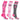 3-Pair: Breast Cancer Awareness Knee High Compression Socks
