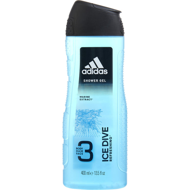 ADIDAS ICE DIVE by Adidas - 3 BODY, HAIR & FACE SHOWER GEL 13.5 OZ - Men