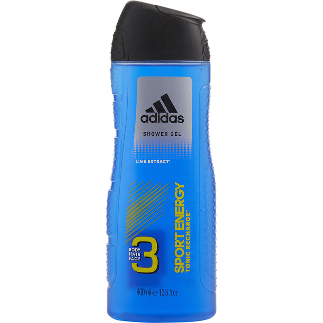 ADIDAS SPORT ENERGY by Adidas - 3 IN 1 FACE AND BODY SHOWER GEL 13.5 OZ - Men
