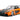 Han's Mazda RX-7 Orange Metallic and Matt Black and Toyota GR Supra Orange Metallic with Black Hood Set of 2 pieces "Fast & Furious" Series 1/32 Diecast Model Cars by Jada