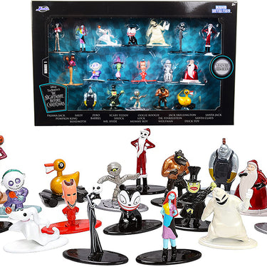 Tim Burton's "The Nightmare Before Christmas" Set of 18 Diecast Figurines "Nano Metalfigs" Series by Jada