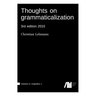 Thoughts on grammaticalization