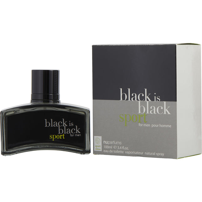 BLACK IS BLACK SPORT  by Nuparfums - EDT SPRAY 3.4 OZ - Men