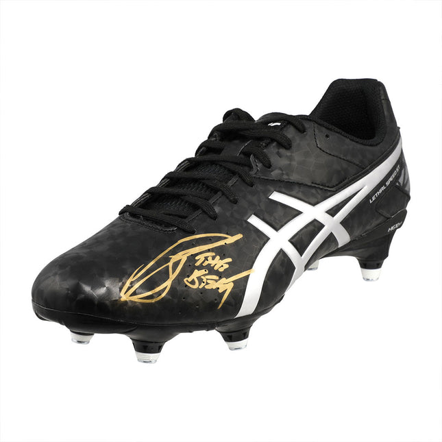 Authentically Signed Tendai "Beast" Mtawarira Lethel Speed ASICS Cleat by Signables