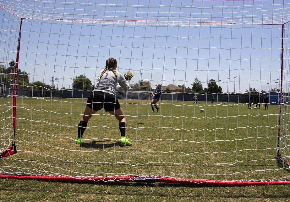 Portable 12x6 Soccer Goal - Bow Style Net by Jupiter Gear