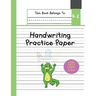 Handwriting Practice Paper K-2: The Little Crocodile Kindergarten writing paper with dotted lined sheets for ABC and numbers learning 125 pages 8.5x11