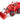 Kramer 411 Wheel Loader Red with White Top 1/50 Diecast Model by Siku