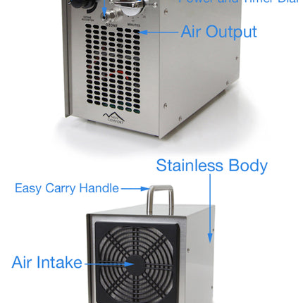 New Comfort Dual Action Stainless Steel Ozone Generating Air & water Purifier by Prolux by Prolux Cleaners
