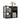 3-Cube Bookcase 2-tier Wooden Storage Shelf with Pull-out Drawer-Black