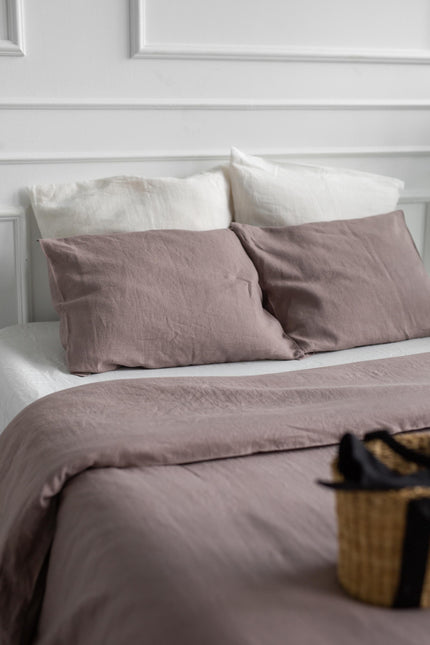 Linen pillowcase in Rosy Brown by AmourLinen