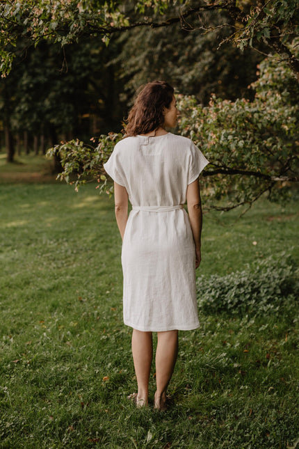 Linen wrap dress Rome by AmourLinen