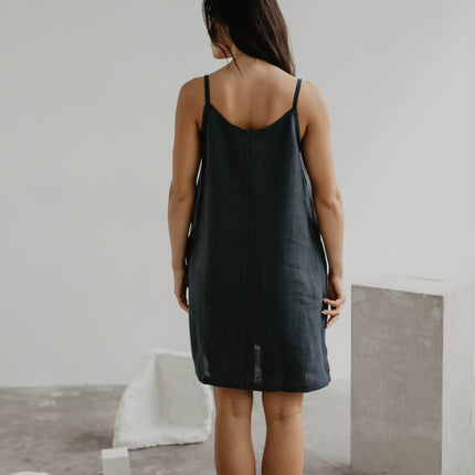 Linen slip dress ZOE by AmourLinen