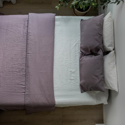 Linen pillowcase in Dusty Lavender by AmourLinen