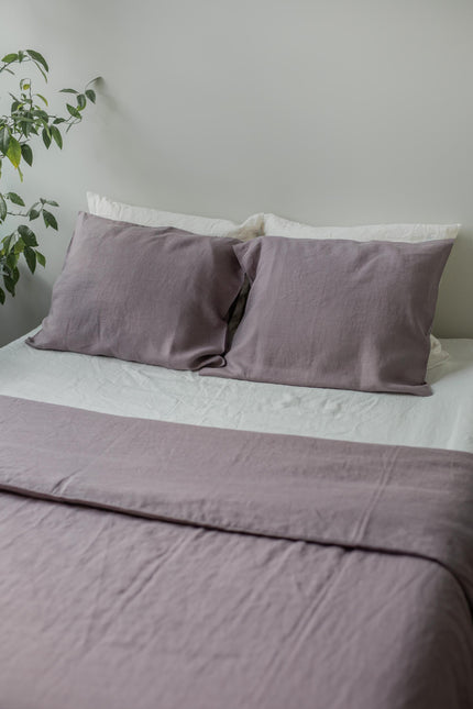 Linen pillowcase in Dusty Lavender by AmourLinen