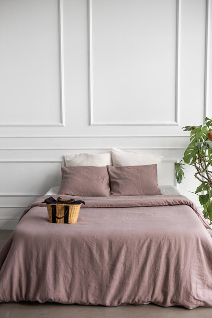 Linen pillowcase in Rosy Brown by AmourLinen