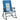 Foldable Rocking Padded Portable Camping Chair with Backrest and Armrest -Blue
