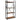 4 -Tier Industrial Open Storage Bookshelf-Coffee