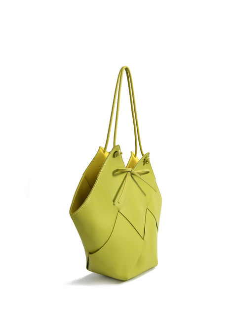 Taylor Contexture Leather Bag, Kiwi Green by Bob Oré