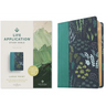 NLT Life Application Study Bible, Third Edition, Large Print (Leatherlike, Meadow Teal, Red Letter)