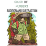 Color by Numbers Addition and Subtraction: math coloring books for kids