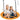40 Inches Saucer Tree Swing Round with Adjustable Ropes and Carabiners-Yellow