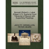 Bennett (Robert) V. Labat (Edgar) U.S. Supreme Court Transcript of Record with Supporting Pleadings
