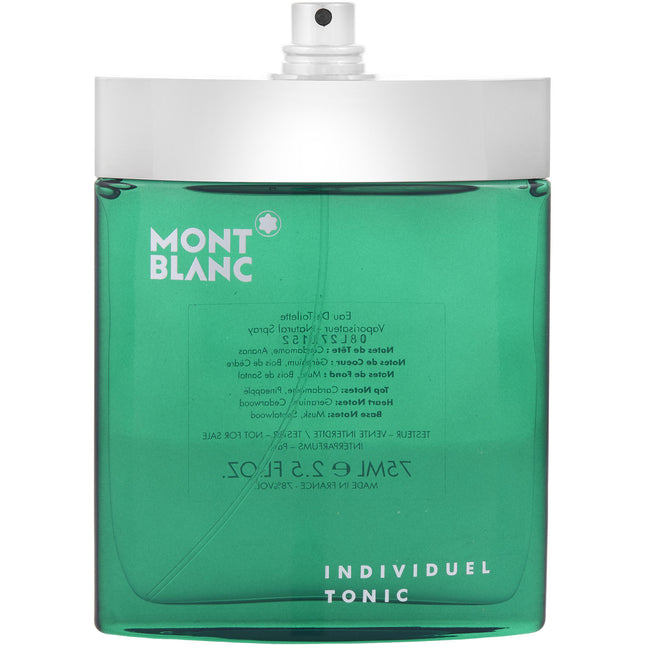 MONT BLANC INDIVIDUEL TONIC by Mont Blanc - EDT SPRAY 2.5 OZ *TESTER - Men