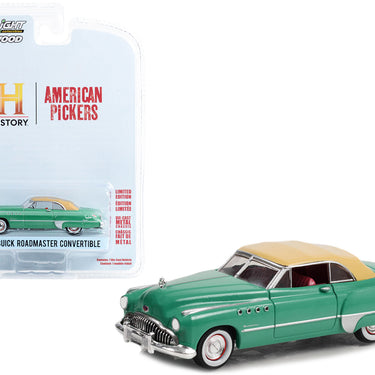 1949 Buick Roadmaster Convertible Green with Tan Soft Top "American Pickers" (2010-Current) TV Series "Hollywood Series" Release 37 1/64 Diecast Model Car by Greenlight