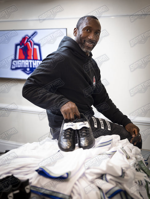 Jimmy Floyd Hasselbaink Authentically Signed Puma King Boot by Signables