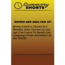 Review and Analysis On: Benny Lewis?s: : Fluent in 3 Months: How Anyone at Any Age Can Learn To Speak Any Language From Anywhere in the World