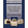 County of Los Angeles, a Body Politic and Corporate, Appellant, V. Southern California Telephone Company. U.S. Supreme Court Transcript of Record with