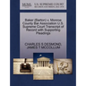 Baker (Barton) V. Monroe County Bar Association U.S. Supreme Court Transcript of Record with Supporting Pleadings