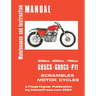 Matchless 1959-1969 G80cs, G85cs and P11 Workshop Manual