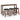 4-Piece Bar Table Set Counter-Height Table and 3 PVC Leather Upholstered Bar Stools-Brown