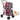 4-in-1 Double Pet Stroller with Detachable Carrier and Travel Carriage-Pink