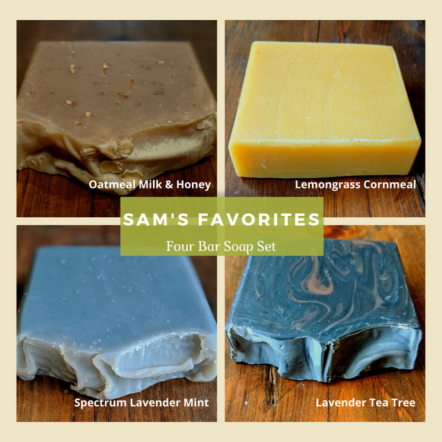 Sam's Favorite Soaps - 4 Bar Gift Set by Distinct Bath & Body