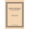 Rashbam's Commentary on Leviticus and Numbers
