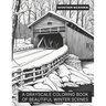 Winter Scenes: A Grayscale Coloring Book of Beautiful Winter Scenes