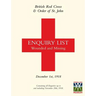 British Red Cross and Order of St John Enquiry List for Wounded and Missing: DECEMBER 1ST 1918 Part One